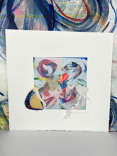 Break Away - hand stitched monoprint