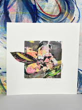 Fade to Grey - hand stitched monoprint