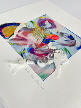 Break Away - hand stitched monoprint