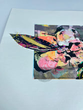 Fade to Grey - hand stitched monoprint