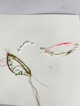 Fade to Grey - hand stitched monoprint