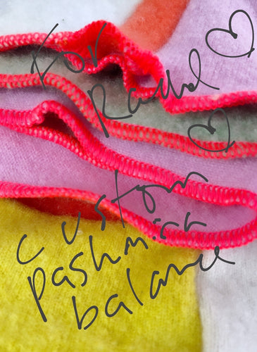 Custom for Rachel- cozy one of a kind cashmere - balance due
