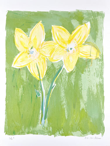 Double Daffodil Love - Sage - varied edition 0f 5