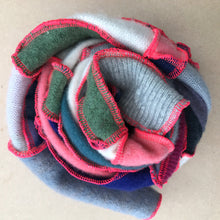 Rhea- upcycled cashmere scarf - fall confetti color way